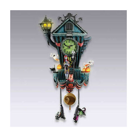 DHKLFA Horloge murale Coucou l'étrange Nol de Monsieur Jack - Horloge murale pour Halloween, décoration d'Halloween（1pcs） cadeau de Nol