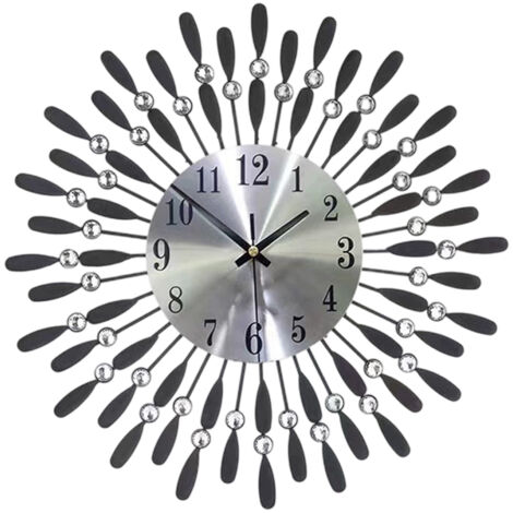 Horloge murale de luxe moderne à suspendre, grande montre décorative pour la maison ou le bureau