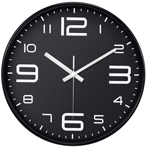 Horloge Murale Design 12 Pouces - Non Tictaquant, Silencieuse, sur Piles - Pour un Intérieur Contemporain