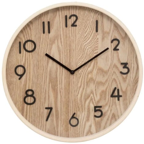 ATMOSPHERA CRÉATEUR D'INTÉRIEUR Horloge Murale Design "Ivana" 38cm Naturel