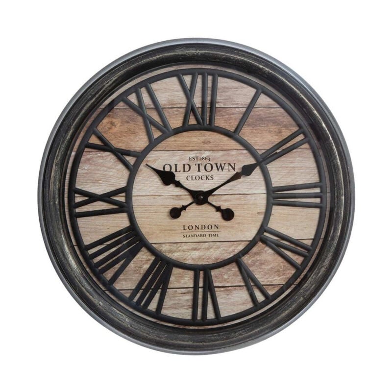 Horloge Murale Design 'Relief' 50cm Naturel