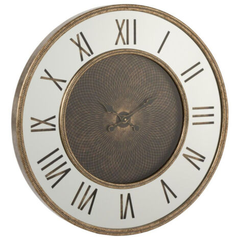 Horloge Murale Design "Romains" 48cm Naturel