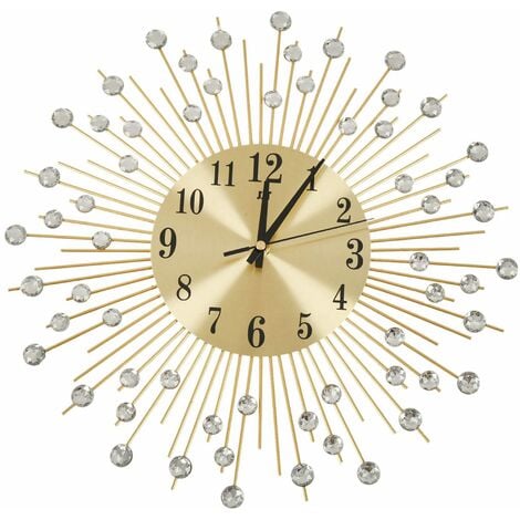 Horloge à poser décorative lumineuse Alanis Métal Blanc