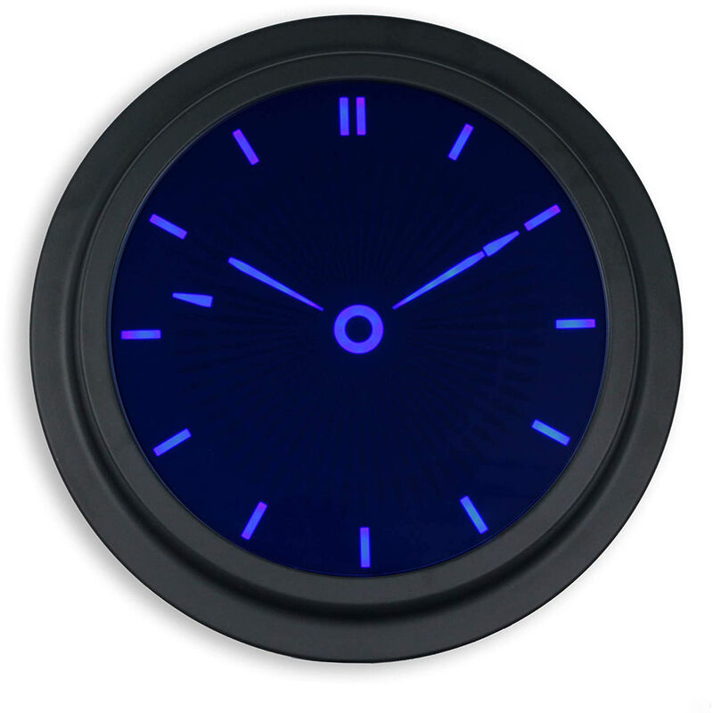 Horloge Murale Digitale Lumineuse - Bleu - Silencieuse - ø 35,5 cm - Carillon Big Ben