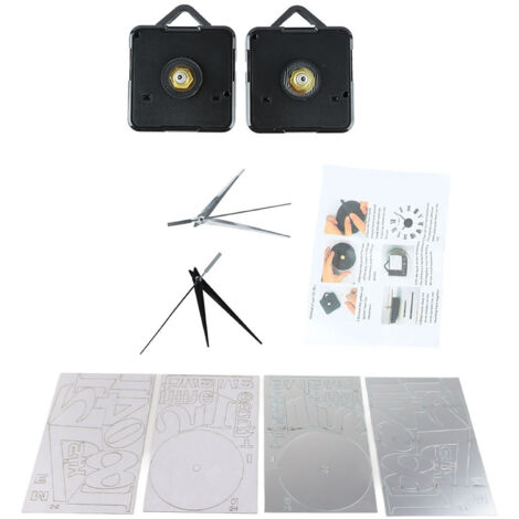 Horloge Murale DIY Silencieuse et Précise, Décorative avec Autocollants, Sans Cadre, pour Salon, Chambre et Bureau