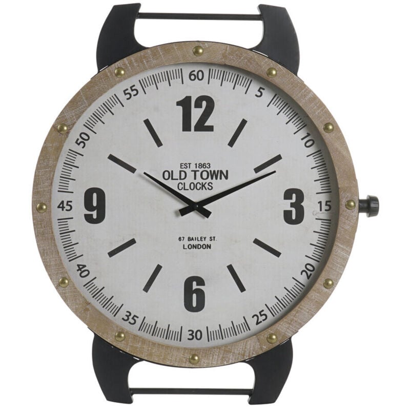 Pendule Fer Mdf 52X5X60 Blanc