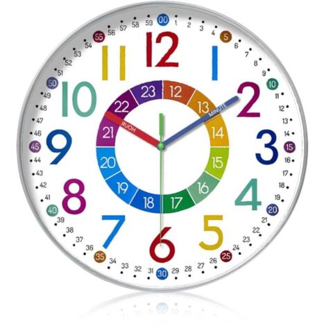 Perel horloge murale 25 cm blanc et argenté - La Poste Perel horloge murale 25 cm blanc et argenté - La Poste