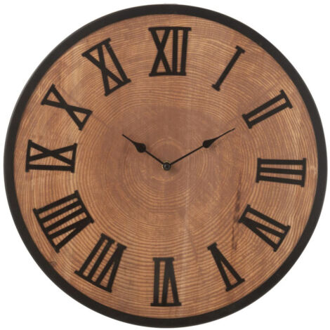 Horloge Murale Effet Bois "Nue" 40cm Naturel