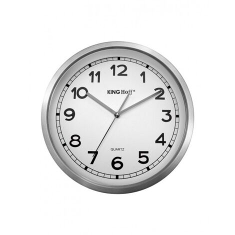 HORLOGE MURALE EN ACIER 34 cm MÉCANISME FLUIDE KH-5026