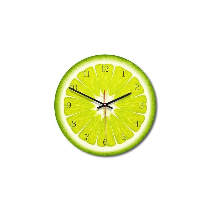 Feiyue - Horloge murale en acrylique Horloge de cuisine Horloge sans tic-tac pour la maison