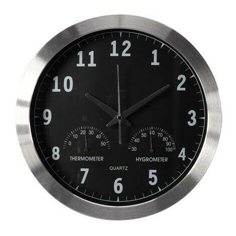 Horloge Avec Hydromètre Et Thermomètre - Déco brocante