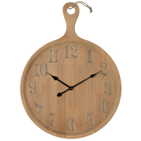 Horloge Murale en Bois "Planche" 88cm Naturel