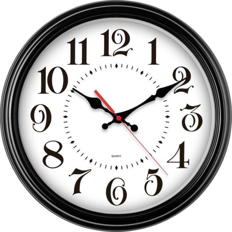 Horloge murale EUROTIME 80882-05 à quartz 31 cm noir Y115513