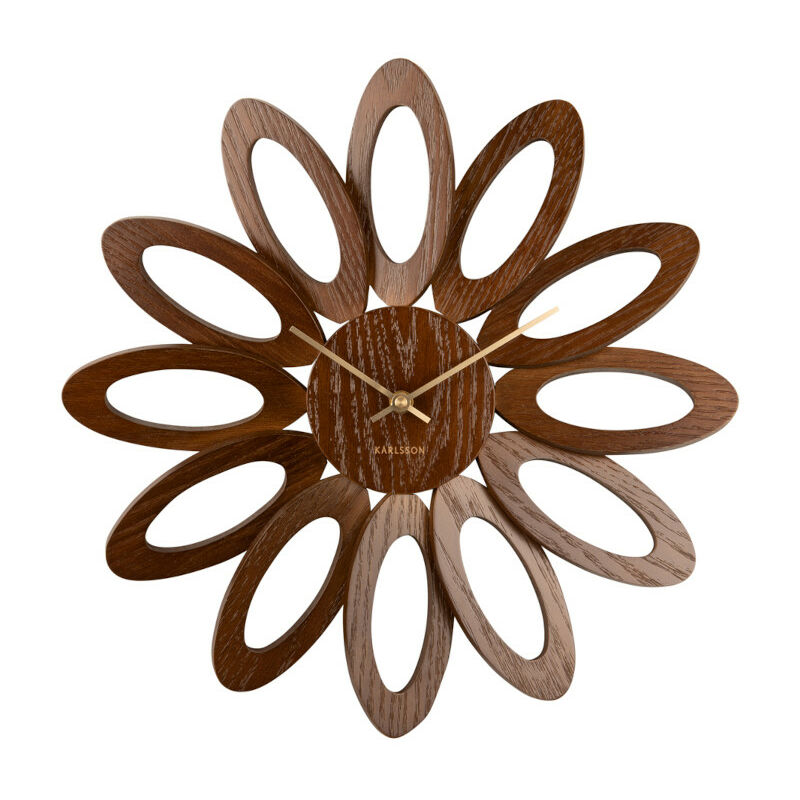 Horloge murale Fleur en bois Karlsson