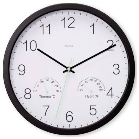 Horloge murale Hama 00185885 à quartz 30 cm x 30 cm x 4 cm