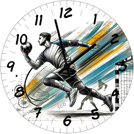 Horloge murale handball 29 cm