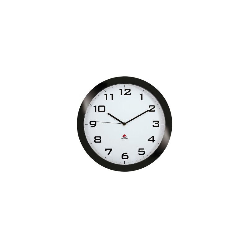 Horissimo n grande horloge silencieuse noir 38 x 5,5 x 38 cm - Alba