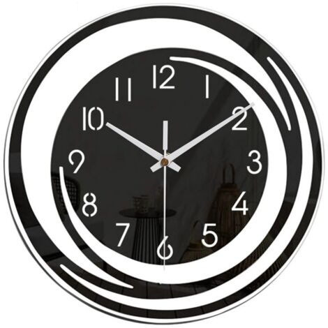 Horloge murale  - Horloge analogique  - Design ajouré  - Support rotatif  - Acrylique  - Minimaliste  - Bonne lisibilité