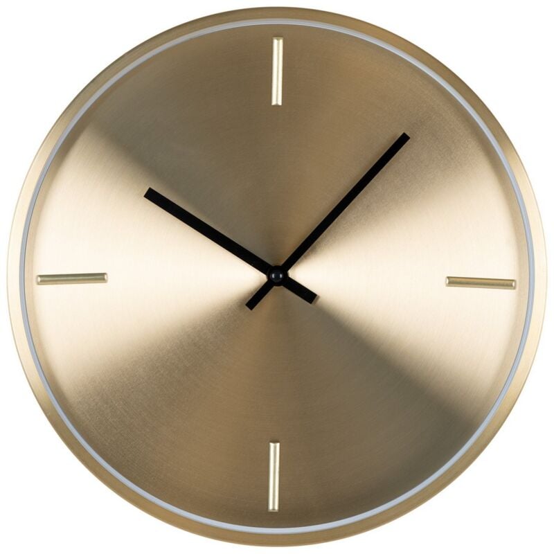 Epikasa - Horloge Murale Istanbul, Métal, Or, 4x30x30 cm