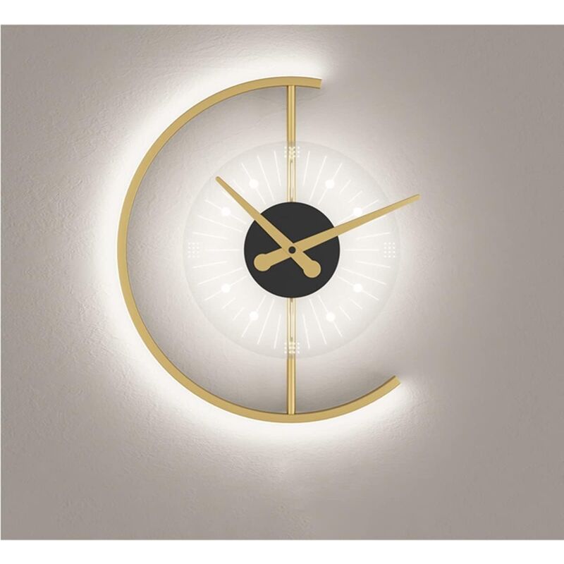 Horloge Murale Légère à led, Horloge Murale NuméRique Gradation à 3 Niveaux, Grands Chiffres - Réveil pour Chambre à Coucher, Bureau, réveil, Horloge