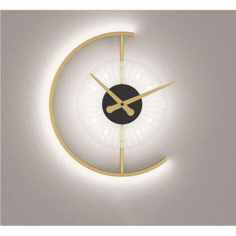 Horloge Murale Légère à LED, Horloge Murale NuméRique Gradation à 3 Niveaux, Grands Chiffres - Réveil pour Chambre à Coucher, Bureau, réveil, Horloge Murale à Suspendre(Color:lumière Blanche)-RAPANDA
