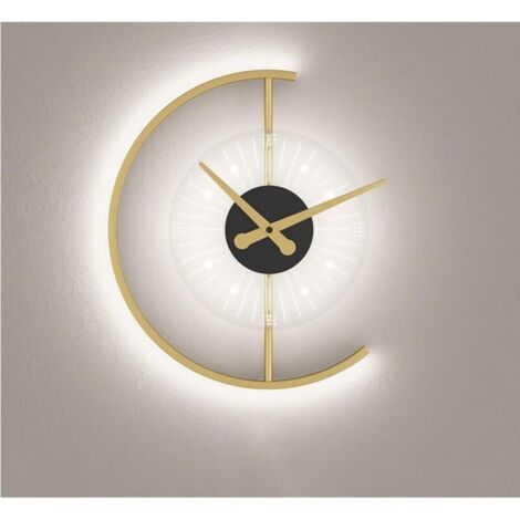 Horloge Murale Légère à LED, Horloge Murale NuméRique Gradation à 3 Niveaux, Grands Chiffres - Réveil pour Chambre à Coucher, Bureau, réveil, Horloge Murale à Suspendre(Color:lumière Blanche)-RAPANDA