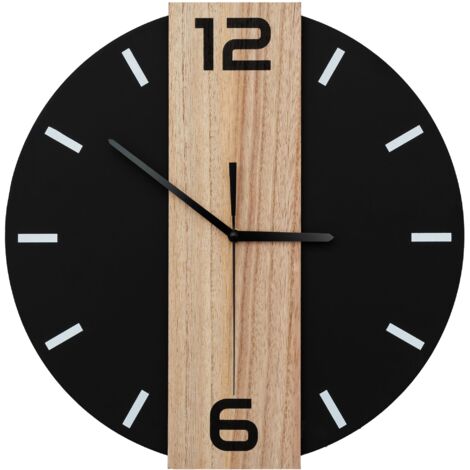HORLOGE MURALE LOFT ROUND 35 CM EN MÉTAL/BOIS MC70901