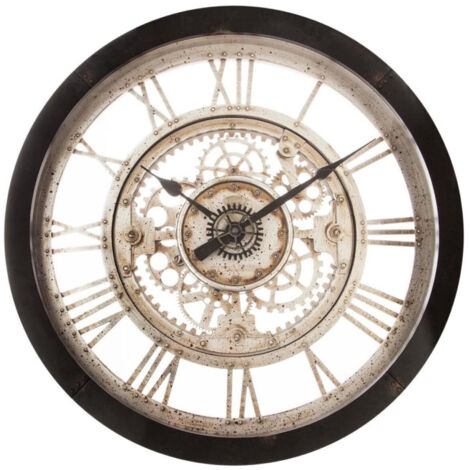 Horloge Murale "Méca" 61cm Noir