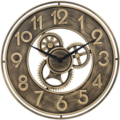 Horloge Murale Mécanique "Jacob" 48cm Or