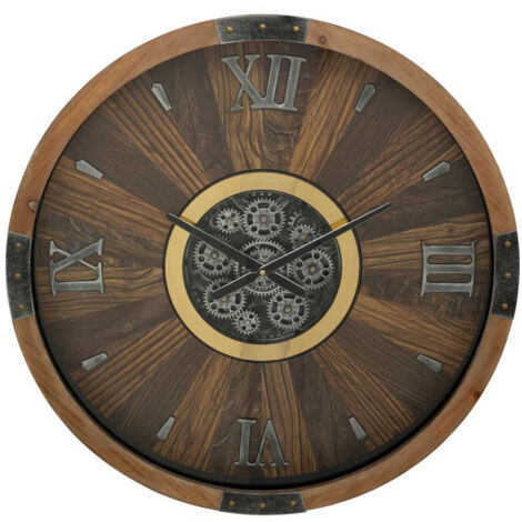 Horloge Murale Mécanisme "Keane" 63cm Marron