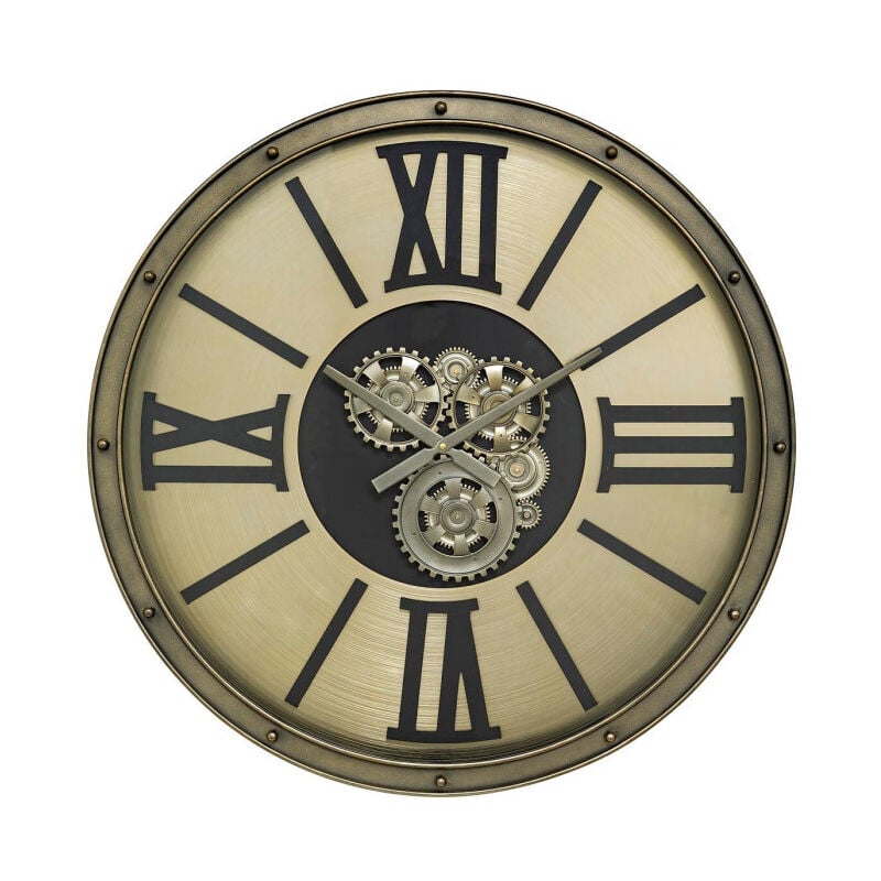 Horloge Murale Mécanisme 'Parker' 80cm Argent