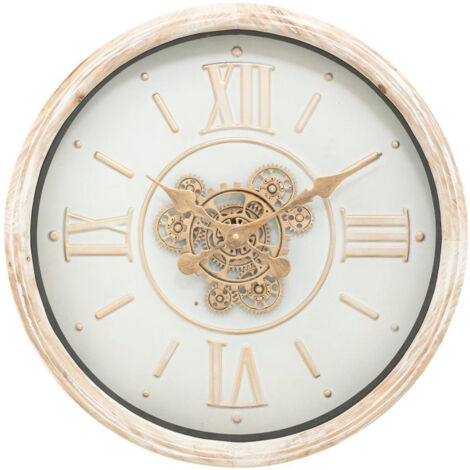 Horloge Murale Mécanisme "Sonika" 49cm Beige