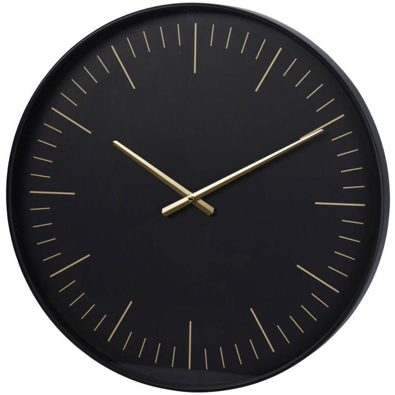 Home Styling - Horloge murale moderne, aiguilles dorées, ø 50,7 cm