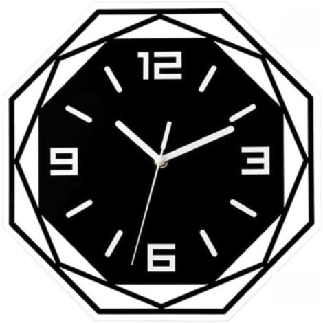 Horloge murale moderne en acrylique, horloge murale de salon, décoration de la maison, réveil silencieux, horloge murale