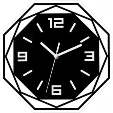 Horloge murale moderne en acrylique, horloge murale de salon, décoration de la maison, réveil silencieux, horloge murale