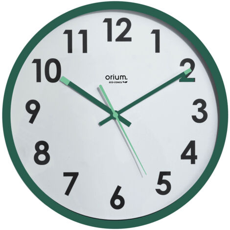 Horloge murale Naturally Ø 30 cm - Eco conçue - vert