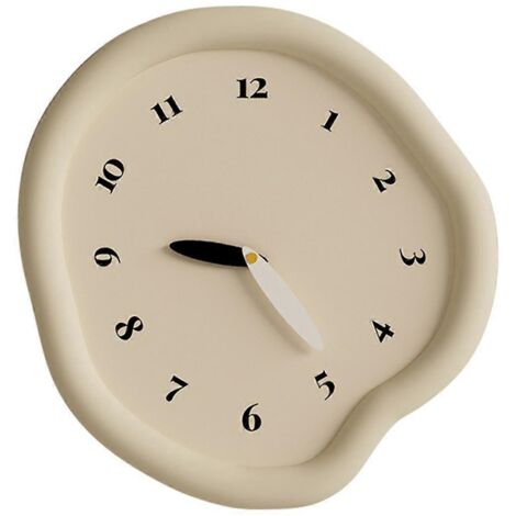 Horloge murale nordique au design simple et silencieux