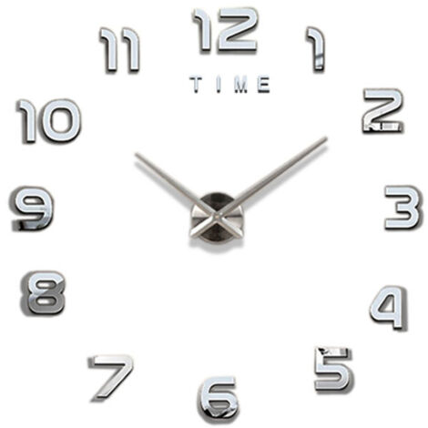 Horloge Murale Numérique 3D Grand Format Design Moderne Décorative pour Salon Silencieuse