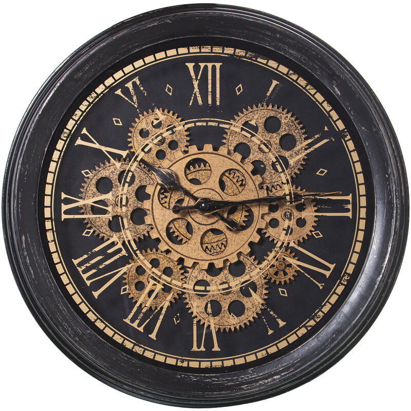 Horloge Murale Ø36 Cm Avec Mouvement Acrylique °36X7 Cm, Piles : 3Xaa Non Incluses