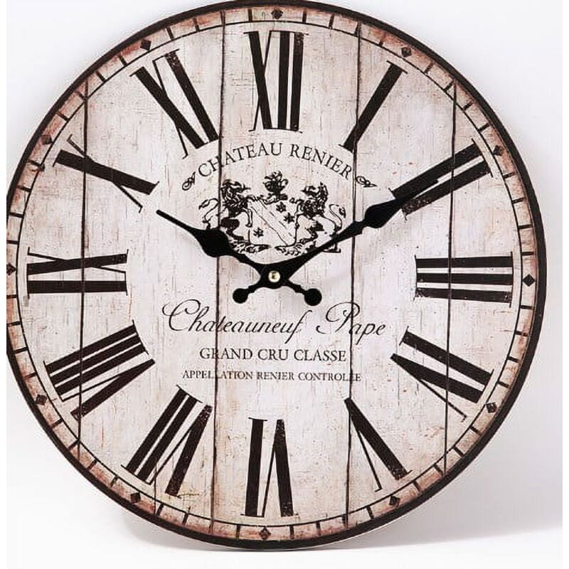 Horloge murale ronde de style moderne, horloge créative silencieuse suspendue, horloge sans cadre
