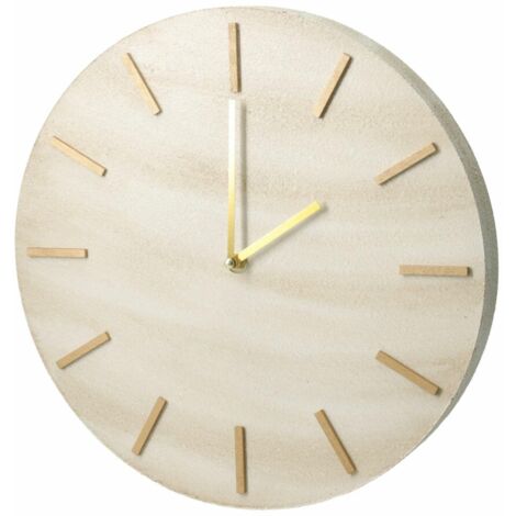 Horloge murale ronde effet marbre 31 cm