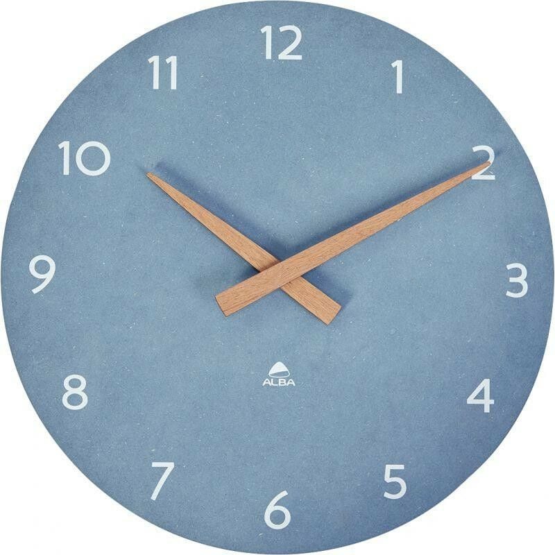 Horloge murale 30 cm Alba Milena bleu - Bleu/Bois