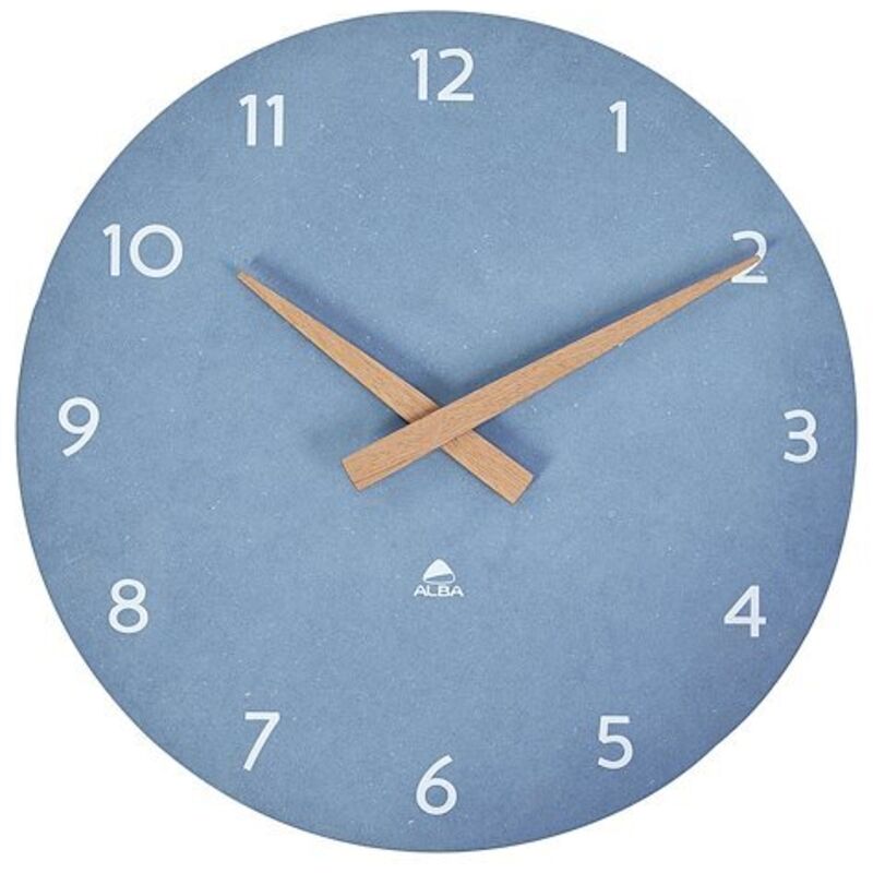Alba - Horloge murale Scandy ø 30 cm - à quartz - bleu