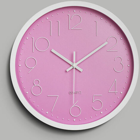 Horloge murale silencieuse 12 dans horloge de cuisine Quartz à piles moderne décor à la maison horloge bureau classe salon chambres