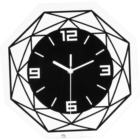 Horloge murale silencieuse, 30 cm. Horloge murale moderne avec fonction pendule, horloge originale pour le salon, le bureau et la pièce à vivre.