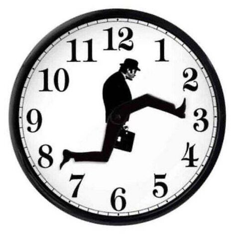 Horloge murale silencieuse créative, idéale pour la chambre, la cuisine, le salon, cadeau original pour la décoration de la maison (Noir)