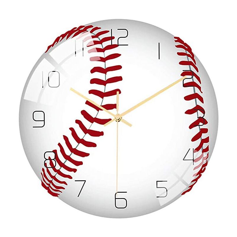 Horloge murale silencieuse en acrylique de 12 pouces pour chambre à coucher, salon, réveil, cadeau d'anniversaire ou de Noël