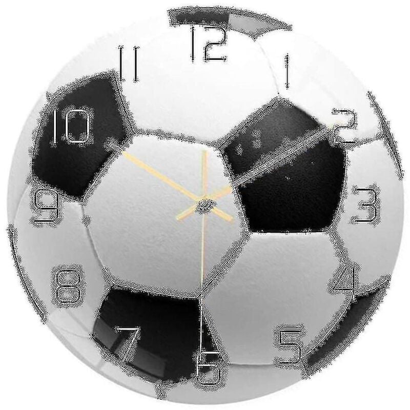 Feiyue - Horloge murale silencieuse en acrylique pour chambre à coucher, salon, réveil, cadeaux d'anniversaire, de Noël