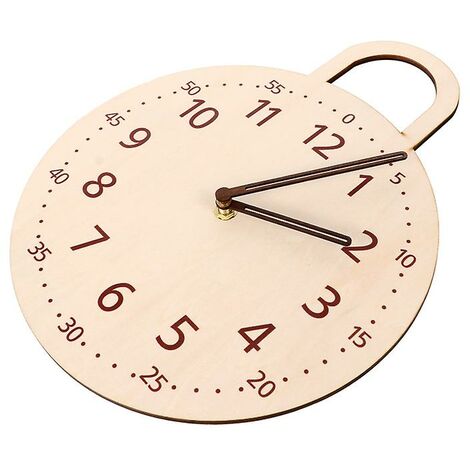 Horloge murale silencieuse en bois horloge suspendue décoration de la maison horloge