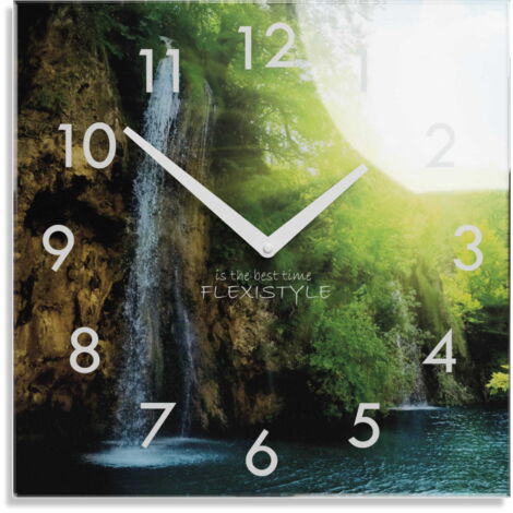 Horloge murale silencieuse moderne Cascade